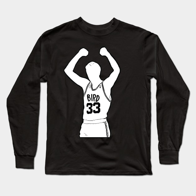 Larry Bird Fan Art Long Sleeve T-Shirt by Trendsdk